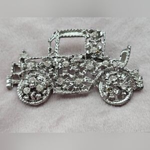 Vintage Silver Car Brooch Ford Model A